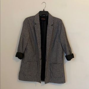Houndstooth Blazer Coat